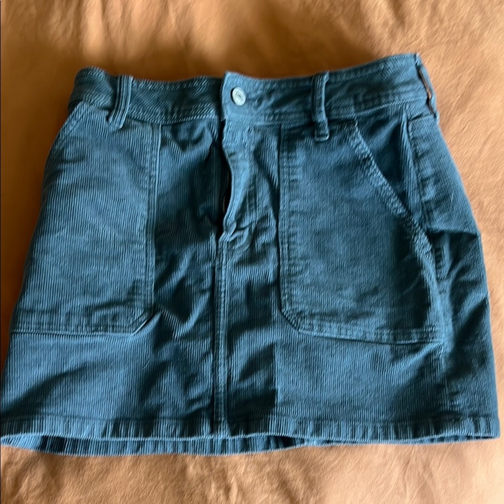 American Eagle Outfitters Blue Mini Cargo Skirt